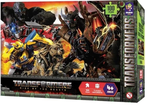 JOGO QUEBRA CABEÇA 100 PEÇAS TRANSFORMERS  A BATALHA FINAL