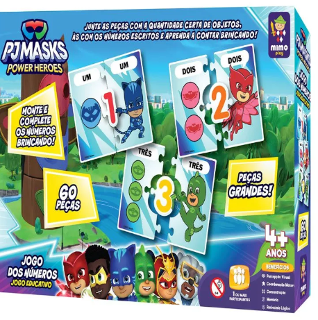 JOGO EDUCATIVO NUMEROS P J MASK