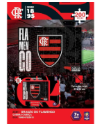JOGO QUEBRA CABEÇA COLECIONAVEL FLAMENGO BRASÃO 200 PÇS
