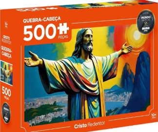 JOGO QUEBRA CABEÇA 500 PEÇAS CRISTO REDENTOR