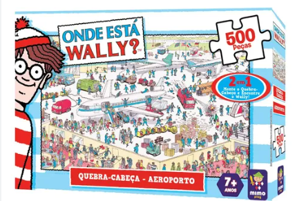 JOGO QUEBRA CABEÇA 500 PEÇAS ONDE ESTA WALLY