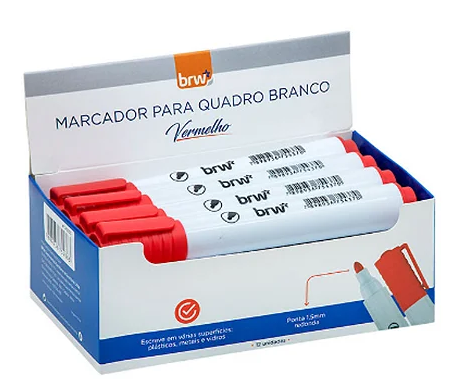 MARCADOR QUADRO BCO VERM.