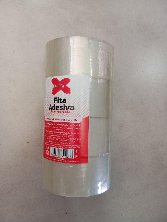 FITA EMPACOTAMENTO ADESIVA 45MMX45M