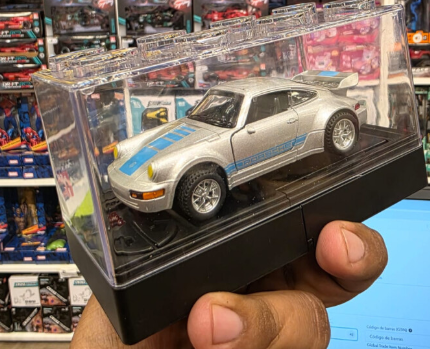 Carrinho Porsche de Ferro Controle Remoto com Luz e Recarregavel