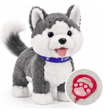 CACHORRINHO DE PELUCIA INTERATIVO FALA/MOVIMENTO/ SENSOR MODELOS