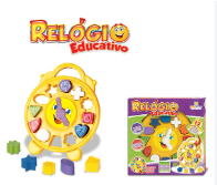 RELOGIO EDUCATIVO EM CAIXA