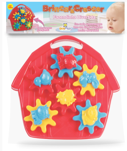 BRINQUEDO DIDATICO FAZENDINHA DIVERTIDA SOLAPA 6 cm x 27 cm x 26 cm
