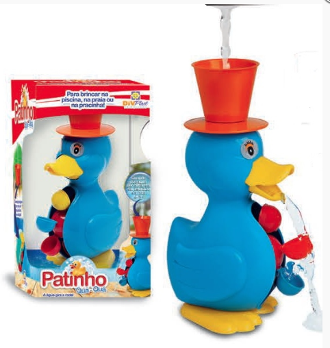 PATINHO PARA BRINCAR COM AGUA QUA QUA 29 cm x 15 cm x 19,5 cm