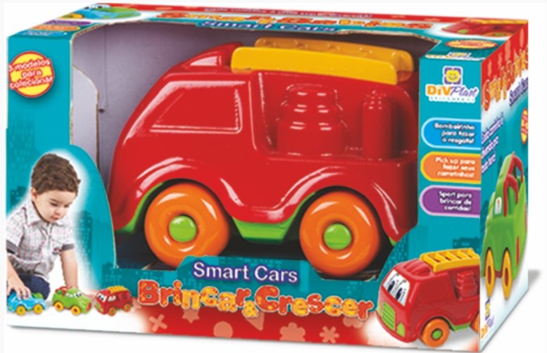 CARRINHO BOMBEIRO SMART CARS BRINCAR E CRESCER