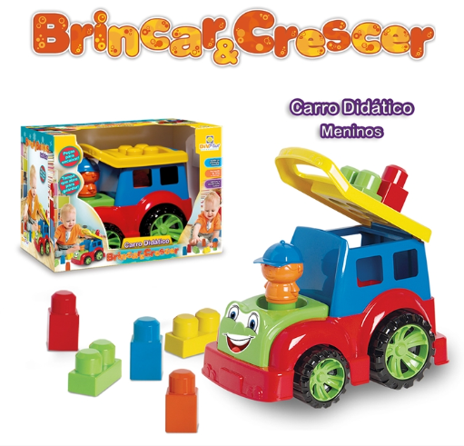 CARRINHO DIDATICO MENINO BRINCAR E CRESCER