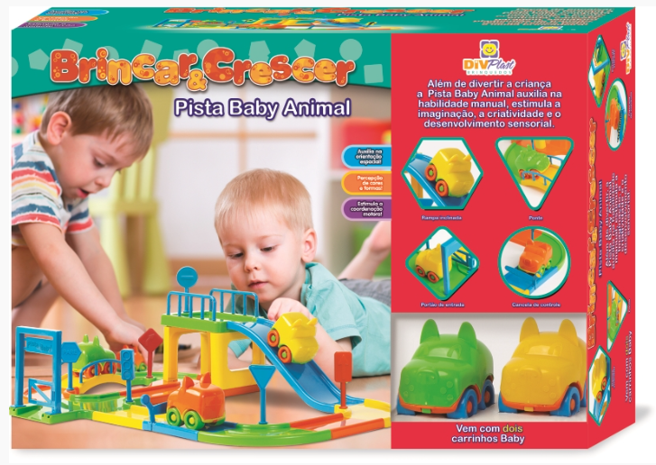 PISTA BRINCAR E CRESCER BABY ANIMAL CAIXA