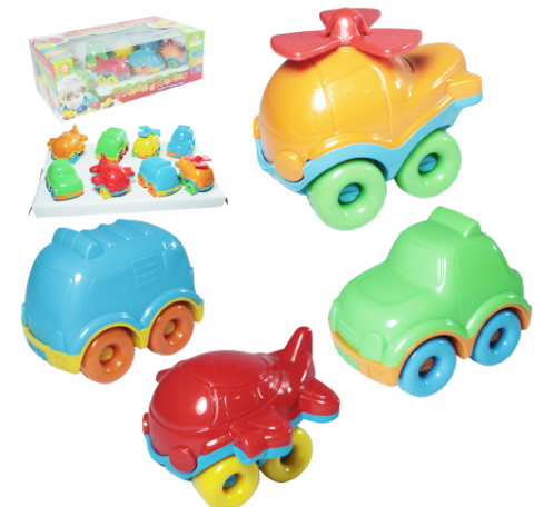 SUPER FROTINHA BABY KIT VEICULO COM AVIÃO /CARRO E HELICOPTERO COM 8PÇS