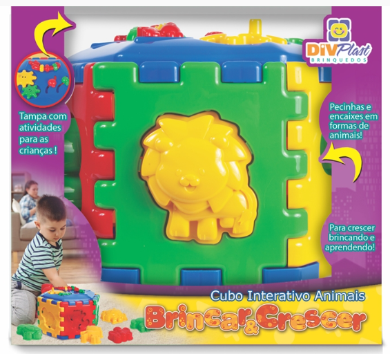 CUBO INTERATIVO ANIMAIS CAIXA