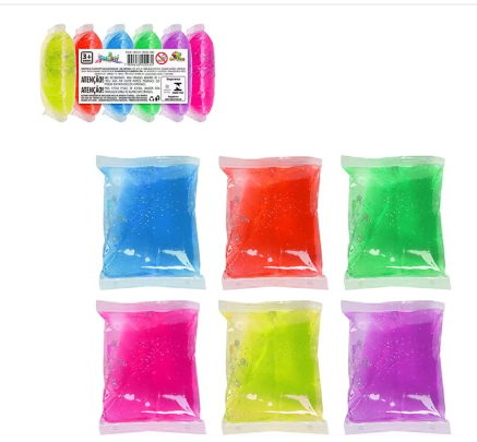 SLIME SMASH 180GRS C/6 PÇS SAQUINHO