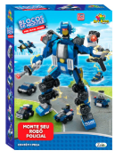Blocos De Montar Robo Policia Com 135Pçs 6 em 1