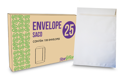 STAROFFICE ENVELOPE AVULSO SACO BRANCO 176MMX250MM