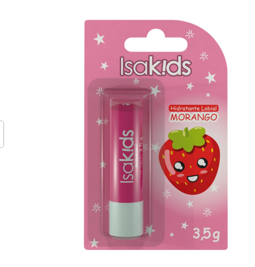 ISAKIDS HIDRATANTE LABIAL MORANGO 3,5G R 985