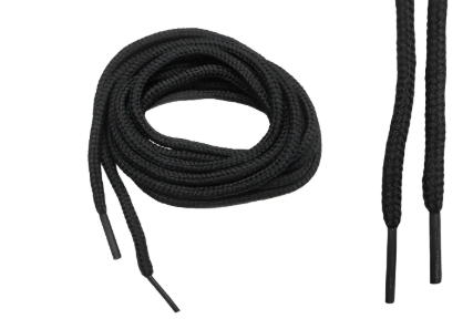 PAR DE CADARCO CHATO PRETO 1,10CM