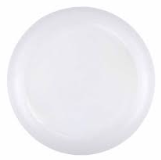 PRATO RASO DE SOBREMESA REDONDO EM VIDRO BRANCO 7,5'' 19 CM