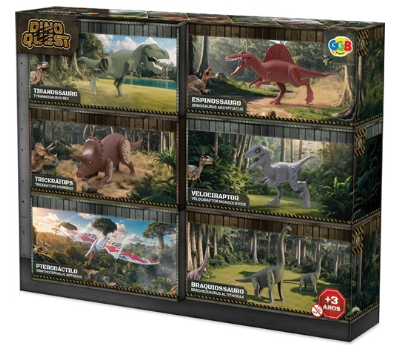 DINO QUEST - 6 DINOSSAUROS EM 1
