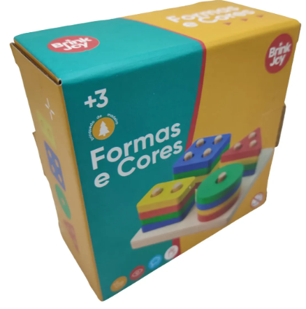 BRINQUEDO TABULEIRO EDUCATIVO FORMAS GEOMETRICAS 17PÇS