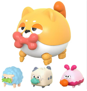 ANIMAIS COM CORDA GATO/OVELHA/COELHO/CACHORRO (PUXA COMIDINHA ELE ANDA)