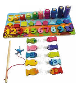 BRINQUEDO DE MADEIRA TABULEIRO EDUCACIONAL MONTESSORI