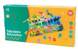 BRINQUEDO DE MADEIRA TABULEIRO EDUCACIONAL MONTESSORI