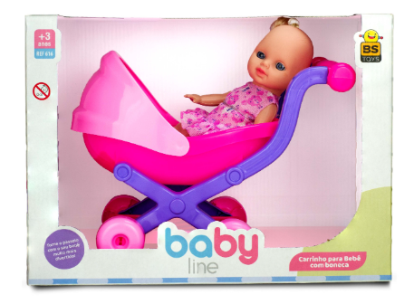 CARRINHO PARA BEBE COM BONECA