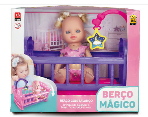 BERÇO MAGICO COM BONECA