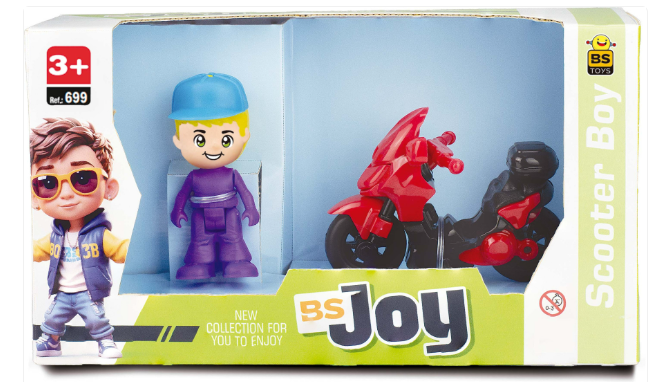 BRINQUEDO BONECO COM MOTO SCOOTER