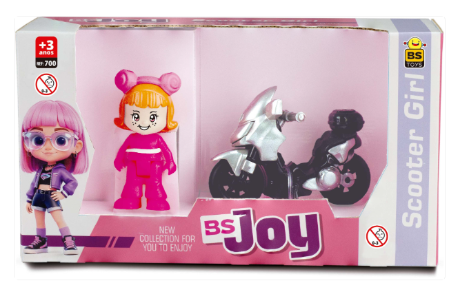 KIT BONECA COM MOTINHA JOY SCOOTER GIRL