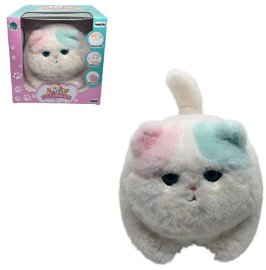 PELUCIA GATO COM SENSOR SOM E MOVIMENTO