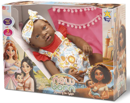 BONECA NEW BORN COLLECTION NEGRA