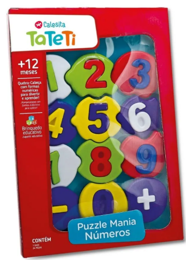 BRINQUEDO DIDATICO PUZZLE MANIA NUMEROS