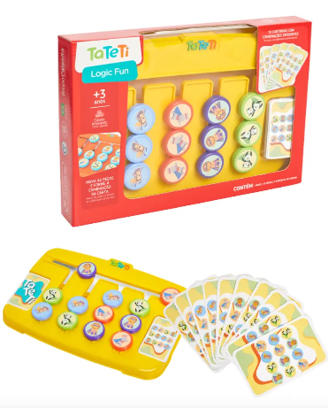 Jogo Infantil Logica Inteligencia Raciocinio Logic Fun Colorido