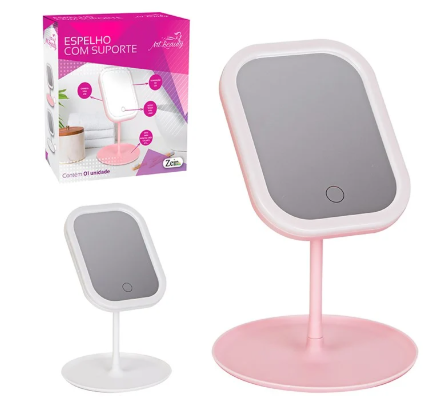 ESPELHO LED COM SUPORTE USB