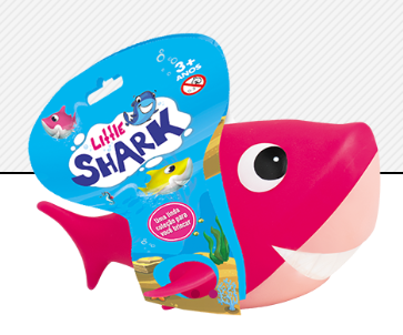 BONECO TUBARÃO LITTLE SHARK CINTA VINIL