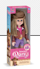 BONECA RANY BOIADEIRA 37,5x13,5x8,5cm