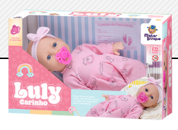 BONECA BEBE LULY CARINHO 22x34,5x14cm