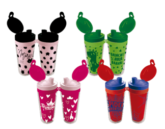 COPO SHAKEIRA FUN PLASTICO 330ML