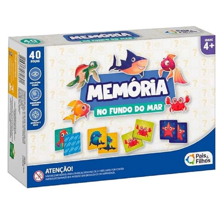 JOGO DA MEMORIA - NO FUNDO DO MAR UNICA