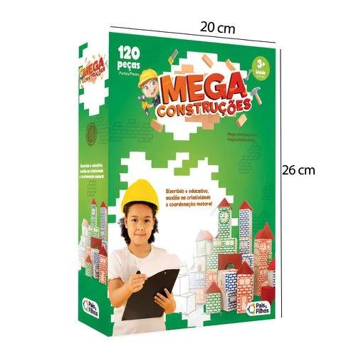 JOGO MEGA CONSTRUCOES - 120 PCS UNICA