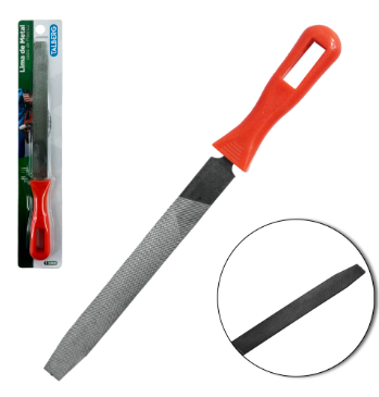 LIMA DE METAL COM CABO DE PLASTICO 25,5 CM-
