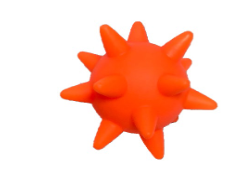 MORDEDOR DE PLASTICO PET (BOLA OURIÇO) 10CM