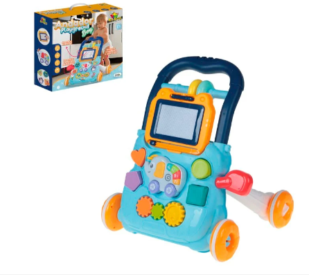 ANDADOR BABY COM BRINQUEDOS  AZUL
