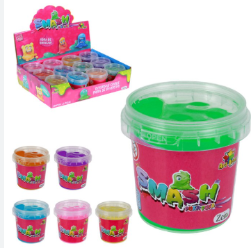 SLIME SMASH NO POTE 160GRS TRANSLUCIDA