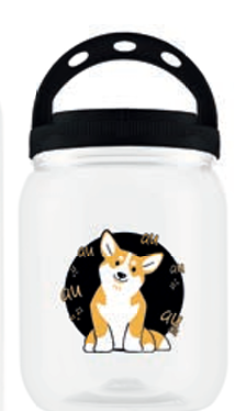 POTE PLASTICO MANTIMENTO FOSCO 3.600 ML DOGS TAMPA COM ALÇA