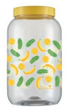 POTE PLASTICO MANTIMENTO 3.600 ML ESTAMPA BANANA