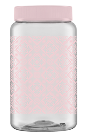 POTE PLASTICO MANTIMENTO 1.450 ML PERSA ROSA